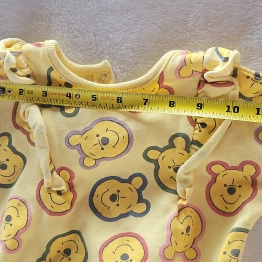 Winnie the Pooh Sweater Pants Baby Girl 6 Months Yellow Headband 3PC - Picture 4 of 9